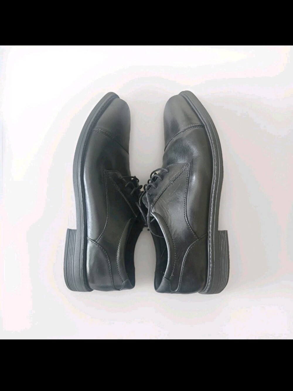 Bostonian Flexlite Shoes Mens Size 12M Black Leather Cap Toe Dress Oxford - Picture 4 of 11